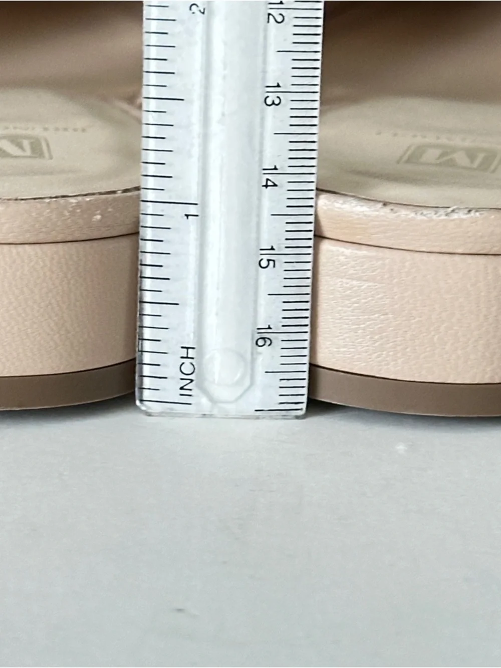 NEW Bruno Magli Pasha Nude Leather Slingback Mules with Gold Buckle, Sz 37.5 - Picture 10 of 13